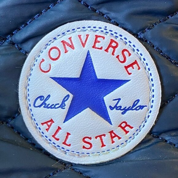 Kids Converse Chuck Taylor All Star High Top Sneakers Youth 5 Navy Zipper - Picture 13 of 14